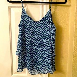 Francesca’s Blue printed tank